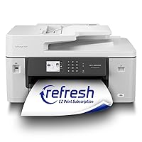 Brother MFC-J6540DW White Business Color Inkjet All-in-One Printer – Print, scan, Copy or fax up to 11”x17 (Ledger) Size Paper