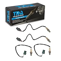 TRQ 4 Piece O2 02 Oxygen Sensor Direct Fit Upstream & Downstream Kit Compatible with Nissan