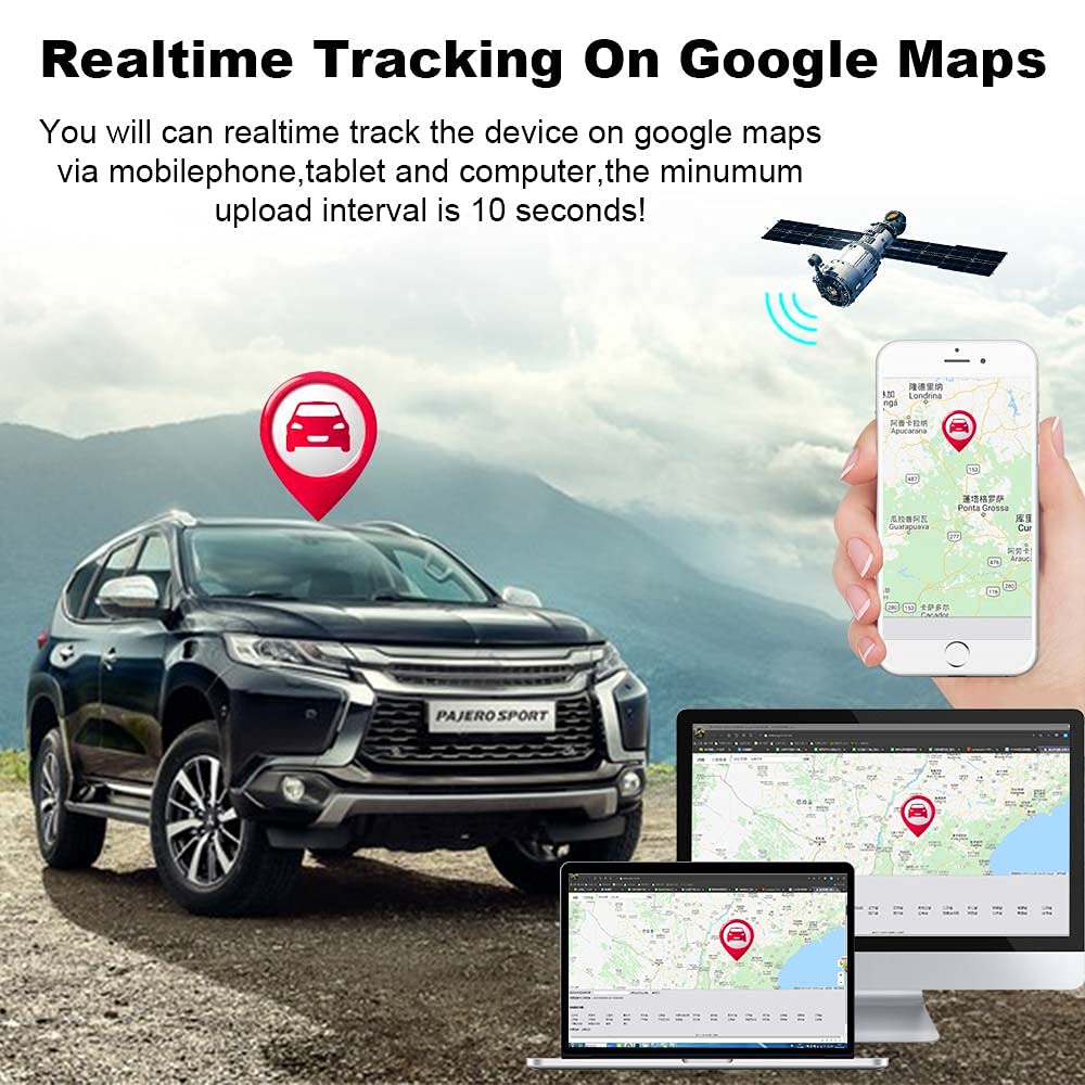 TKSTAR 4G GPS Tracker for Vehicles OBDII Car GPS Tracker Real Time Anti Theft Tracking Device for Vehicles, Cars, Truck, Bus, Off-Roader-4G TK816