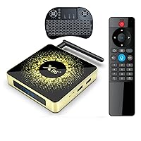 X96 X10 8K Ultra HD Android TV Box Android 11.0 Amlogic S928X LPDDR4 4GB RAM 32GB ROM WiFi6 1000M BT5.2 USB3.0 Support AV1 8K 60fps H.265 HDR Box with i8 Keyboard