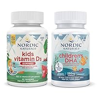 Nordic Naturals Children's Cognitive and Bone Density Starter Pack - Children's DHA and Vitamin D3 Gummies Kids