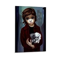 TOYOCC Artist Margaret Keane Big Eyes Art Painting Poster (1) Canvas Poster Wall Art Decor Print Picture Paintings for Living Room Bedroom Decoration Frame-style 08x12inch(20x30cm)
