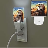 Night Lights Plug into Wall with Sensor LED Night Light Eagle Plug in Night Light LED Nightlight for Bedroom Dimmable Small Nightlight with Dusk to Dawn Sensor for Bathroom