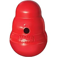 KONG Wobbler - Interactive Dog Toy for Treat Dispensing - Dog Slow Feeder for Healthy Eating - for Medium/Small Dogs