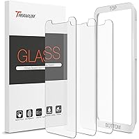 Trianium Tempered Glass Screen Protector Designed for Apple iPhone 11 (2019) / iPhone XR (2018), 3 Pack HD 0.25mm Glass 9H Film (w/Alignment Case Tool included)