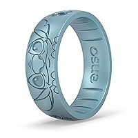 Enso Rings Disney Lilo & Stitch Silicone Ring Collection - Comfortable and Flexible Design - Ohana and Experiment 626