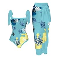 Women Beach Match Swimsuits Set Dresses Sundresses Swimsuits Micro Bikini Sets for Women Chiffon Swimsuits Set