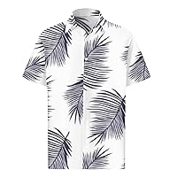Hawaiihemd Herren Lässig Button Down Kurzarm Henley Strandurlaub Hemd 2024 Sommerhemd Kurzarm Hawaii Hemd