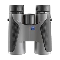 ZEISS Terra ED Binoculars 10x42 Waterproof, and Fast Focusing with Coated Glass for Optimal Clarity in All Weather Conditions for Bird Watching, Hunting, Sightseeing, Grey