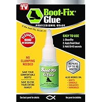 BOOT BOND Boot Glue - Quick Dry Boot Repair Formula Works in Seconds -  Tough But Flexible Glue Seal - Waterproof Boot Heel Fix Works On Shoe Heel  Repair, Thick Sole Boots