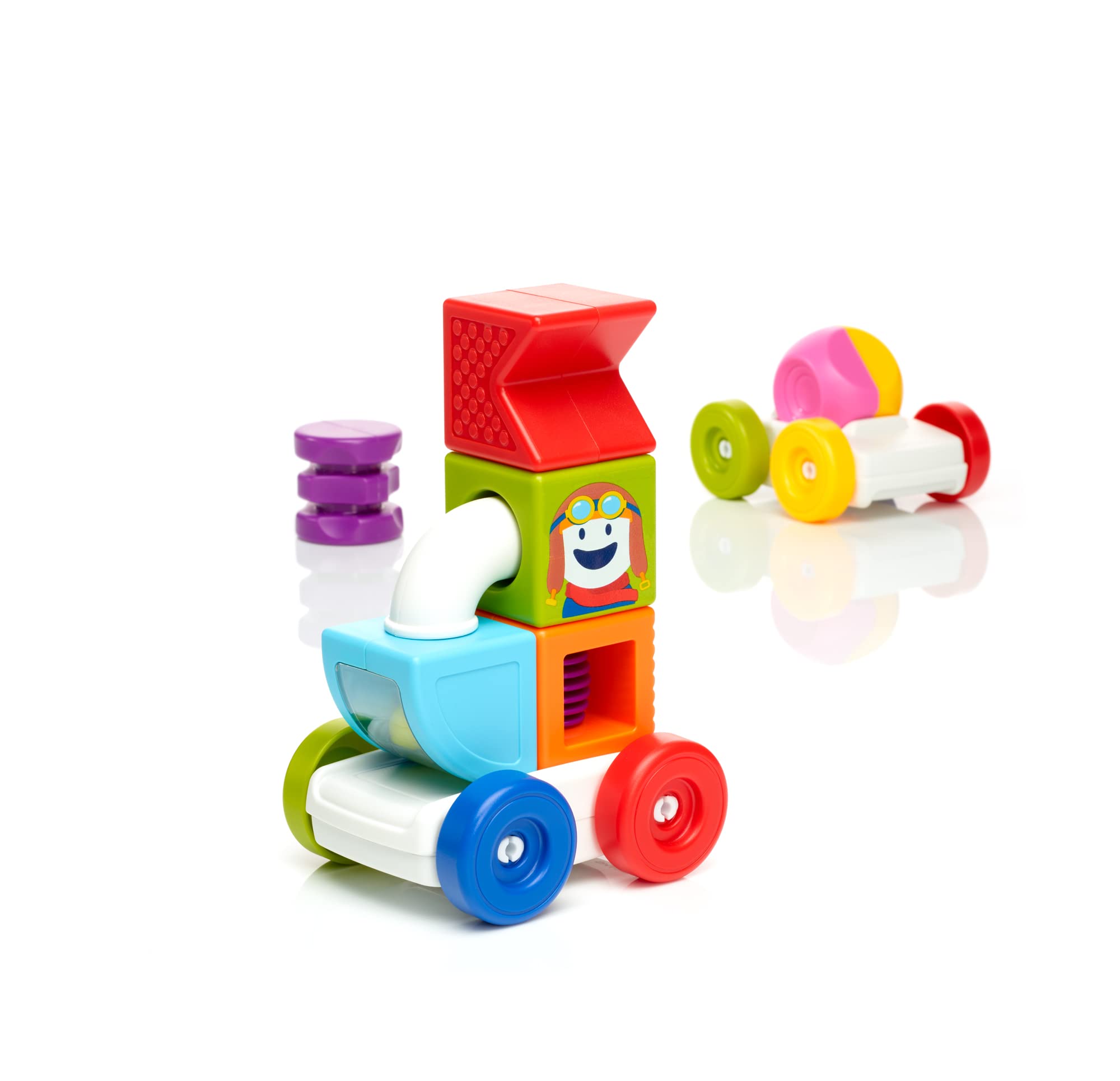 SmartMax My First Build and Drive Magnetic Building Vehicle STEM Play Set for Ages 1-5