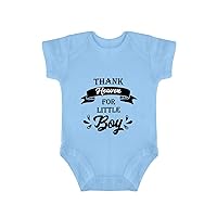Thank Heaven for Little Boys Baby Body Suit Happy Thanksgiving Infant Bodysuit New Mom Gift Blue Style 3 6months