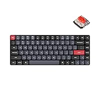 Keychron K3 Pro Wireless Custom Mechanical Keyboard, 75% Layout QMK/VIA Programmable Bluetooth/Wired RGB Ultra-Slim with Hot-swappable Gateron Low-Profile Red Compatible with Mac Windows Linux