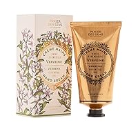 Hand Cream for Dry Cracked Hands and Skin – Verbena Hand Lotion, Moisturizer, Mask - With Shea Butter and Olive Oil - Hand Care Made in France 97% Natural Ingredients - 2.5floz