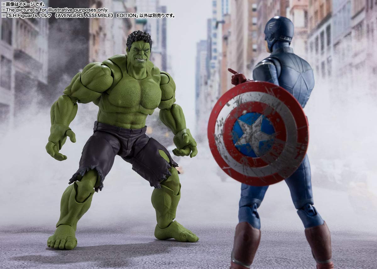 TAMASHII NATIONS Hulk -Avengers Assemble Edition Avengers, Bandai Spirits S.H.Figuarts , Green