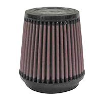 K&N Universal Clamp-On Air Intake Filter: High Performance, Premium Washable, Replacement Filter: Flange Diameter: 3.5 In, Filter Height: 4.5 In, Flange Length: 0.625 In, Shape: Round Tapered, RU-2790