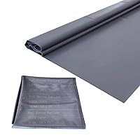 SINGFORM 30 mil Thickness 5' x 7' Shower Pan Liner | PVC Waterproofing Membrane Shower Pan & Base Sheet for Bathroom and Kitchen, Utra Durable, Grey