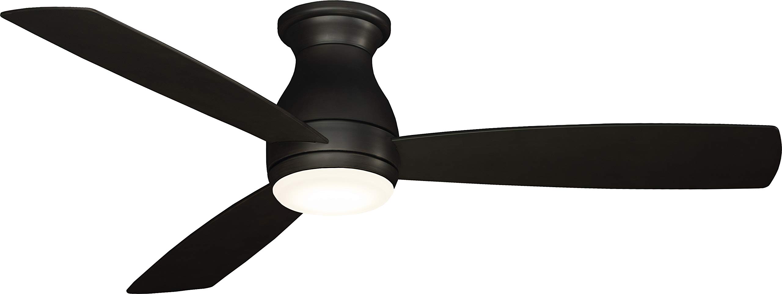 Fanimation Hugh Indoor/Outdoor Ceiling Fan with Blades and LED Light Kit 52 inch - Dark Bronze