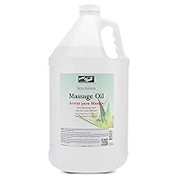 PRONAIL - Massage Oil, Aloe Vera, 128 Oz - Professional Full Body Massage Therapy, Manicure, Pedicure - Relax Sore Muscles and Repair Dry Skin, Enhanced with High Absorption Oils and Vitamin E