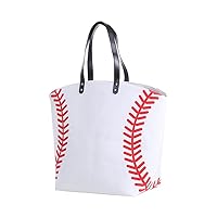 Large Baseball Tote Bag Sports Prints Utility Tote Beach Bag Travel Bag
