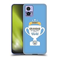 Head Case Designs Officially Licensed Manchester City Man City FC Best Grandad Father's Day Soft Gel Case Compatible with Motorola Edge 30 Neo 5G