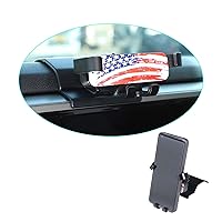 Car Phone Mount for Toyot@ Tundra 2022 2023 Phone Mount for Car Vent,Dashboard Hands Free Car Phone Holder Mount,Retractable Straight Phone Stand,Black (Style D)