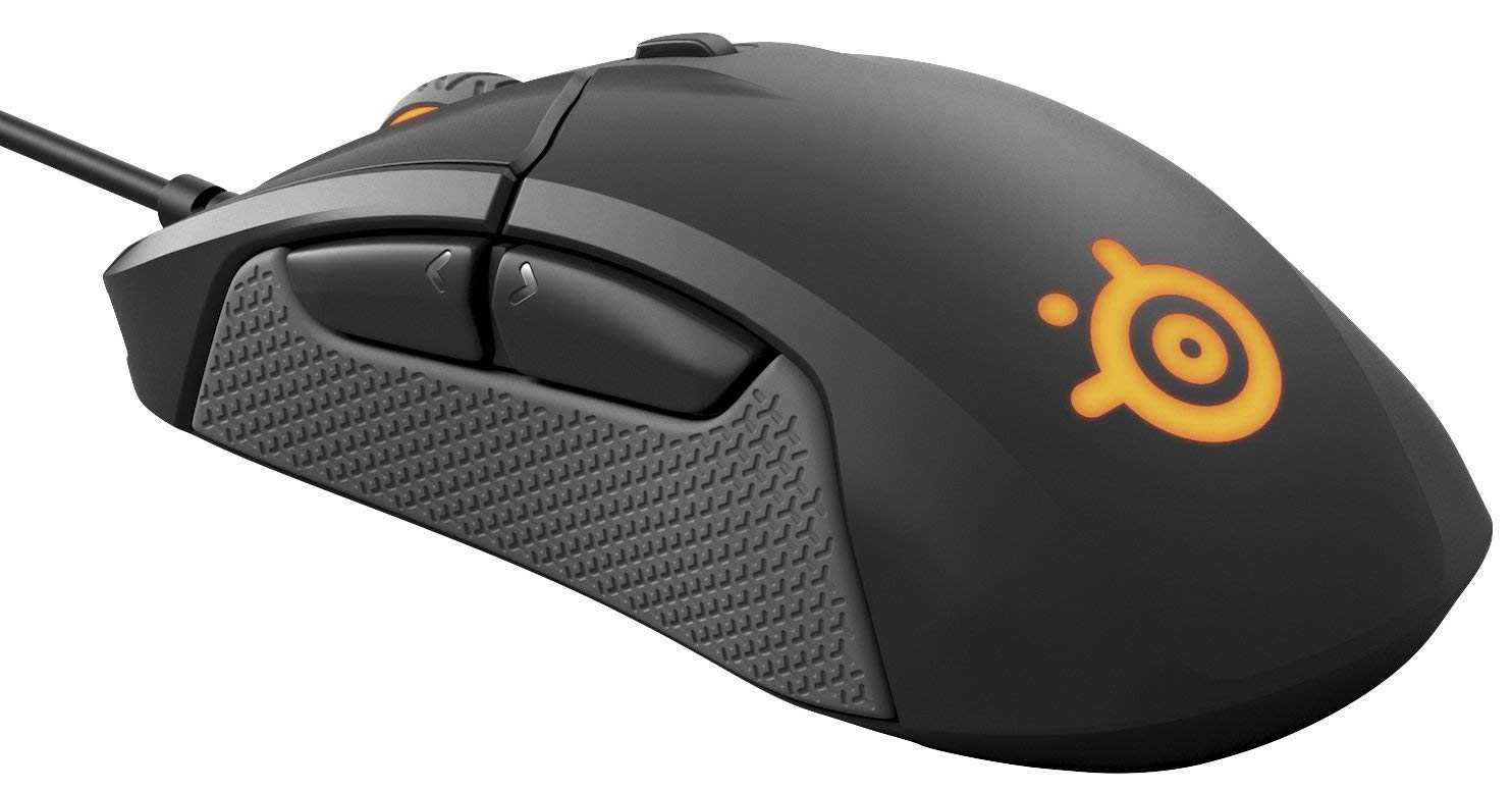 SteelSeries Rival 310, Optical Gaming Mouse, RGB Illumination, 6 Buttons, Rubber Sides, On-Board Memory (PC / Mac) - Black (Renewed)