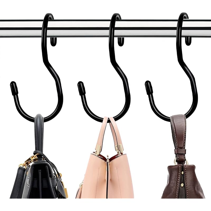 2PCS) 6 Pockets Hanging Bag Handbag Bag Home Storage Bag Hanging Shelf Hanger  Purse Rack Bag Closet Organizer Organisers Save Closet Shelf Sqace While  Neatly Storing Purses and Handbags Women's Bag Finishing