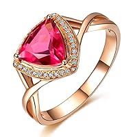 Fashion Jewelry Genuine Pink Tourmaline Diamond for Women Solid 14ct Rose Gold Wedding Promise Band Ring