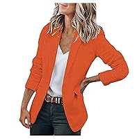 Women's Casual Blazer Casual Lapel Open Front Long Sleeve Work Office Suit Jacket Coat Blazers & Suit Jackets