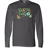 inktastic Earth Day Vintage Flowers Long Sleeve T-Shirt