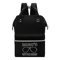 Dad's Little Dude Waterproof Mommy Bag Diaper Bag Backpack Multifunction Large Capacity Travel Bag