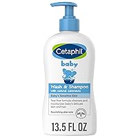 Cetaphil Baby Wash & Shampoo with Organic Calendula, Tear Free, Paraben, Colorant and Mineral Oil Free, 13.5 Fl. Oz