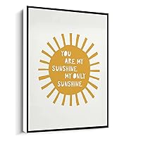 You Are My Sunshine My Only Sunshine Art Print,Kids Yellow Sunshine Art Poster Canvas wall art For living room bedroom office home decoration artwork 8