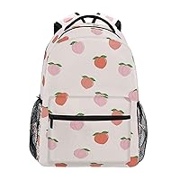 ALAZA Pink Peach Fresh Fruit Travel Laptop Backpack Durable College School Backpack