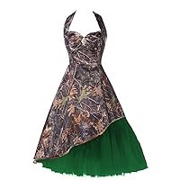 Camouflage and Tulle Wedding Guest Party Dress for Bridesmaid Prom Homecoming Dress