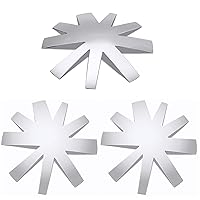 OIIKI 3PCS Nail Cutter Guide, 1-9 Sizes V Shaped Nail Gel Tips Stencil, Nail Art Manicure Edge Trimmer Tool Kit, for Nail Decor, Silver