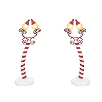 Department 56 Disney The Nightmare Before Christmas Village Accessories Town Street Lights Lit Figurine Set, 5.25 Inch, Multicolor