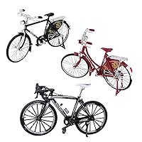 YEIBOBO ! Alloy Mini Bicycle Toy - Finger Bike for Collections-3pcs Packed!