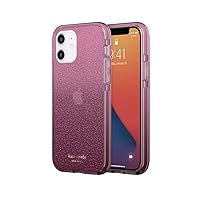 Kate Spade Defensive Case for Apple iPhone 12 Pro & iPhone 12 - Glitter Magenta