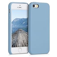kwmobile Case Compatible with Apple iPhone SE (1.Gen 2016) / iPhone 5 / iPhone 5S Case - TPU Silicone Phone Cover with Soft Finish - Dove Blue