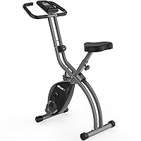 ATIVAFIT Folding Exercise Bike, Magnetic Foldable Stationary Bike, Indoor Cycling Exercise Bike for Home Workout