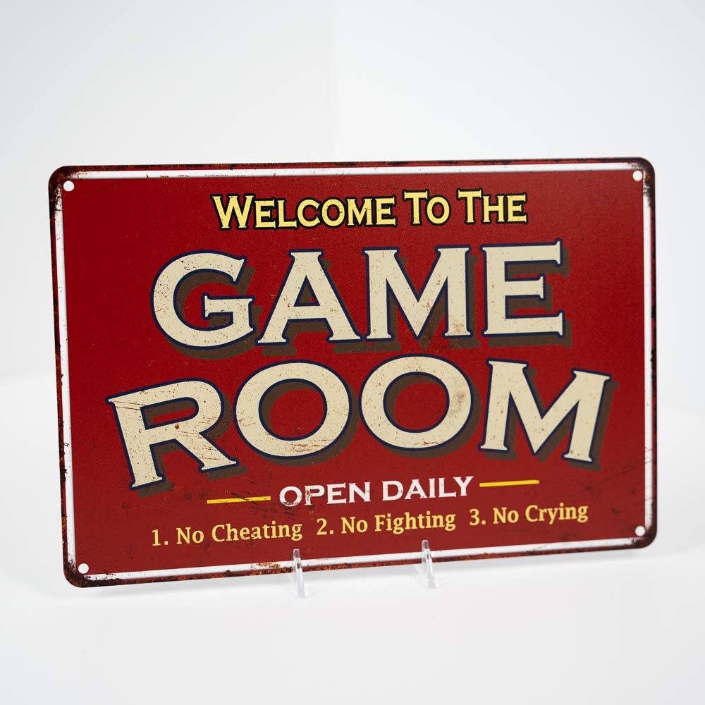 Mua Game Room Sign Rustic Wall Décor Gameroom Signs Home Vintage ...