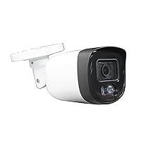 Sinis 5mp Security IP Camera, Surveillance Outdoor Indoor PoE Camera, Wired Only Work with NVR, 100Ft IR Night Vision, P&P with Hik Dah Uniview TVT NVR, Metal, 2.8mm Lens, IP67,Built-in Mic