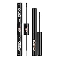 Lash Bond and Seal, Bond and Seal Lash Glue for All Day Wear Cluster Lash Glue Eyelash Bond and Seal Super Strong Hold 72 Hours Lash Clusters Overnighter 5ml Lash Overnighter Sealer Black Lash Sealer