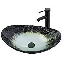 Vessel Sink Bathroom Sinks Tempered Glass Art Basin 20.8