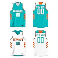 Men Boy Basketball Jerseys Printed Reversible Mesh Performance Athletic Blank Team Uniforms for Sports