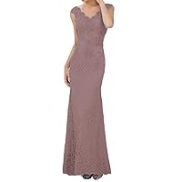 Mother of The Bride Dresses Long Evening Dresses Lace Formal Dress Beaded Mermaid Wedding