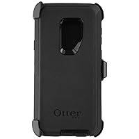 OtterBox Samsung Galaxy S9+ Defender Series Case - BLACK, rugged & durable, with port protection, includes holster clip kickstand