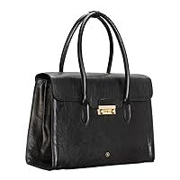 Maxwell Scott | Womens Quality Leather Large Laptop Tote Bag Purse | The Fabia | Stylish Smart Laptop Handbag